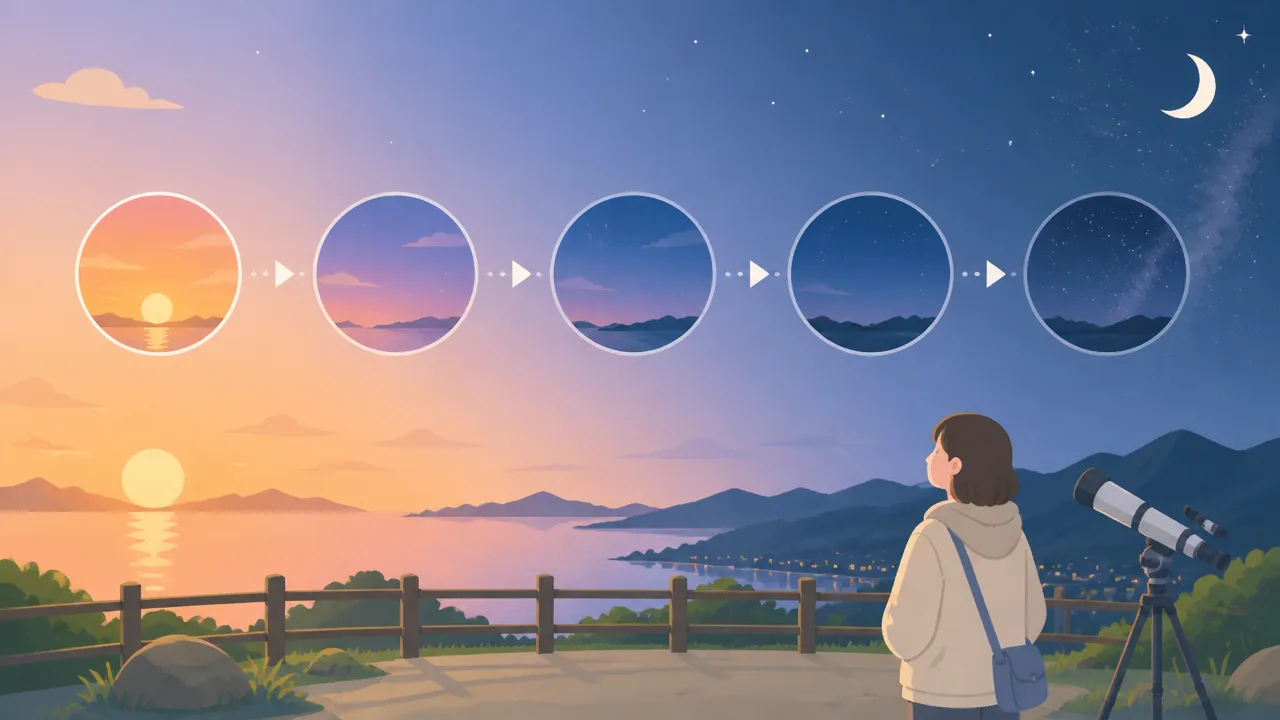日の入りから暗くなるまで何分?季節ごとの目安を解説