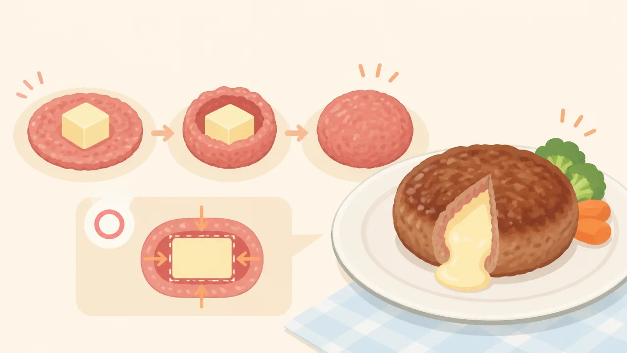 チーズインハンバーグからチーズが出る原因は?失敗を防ぐ包み方のコツ