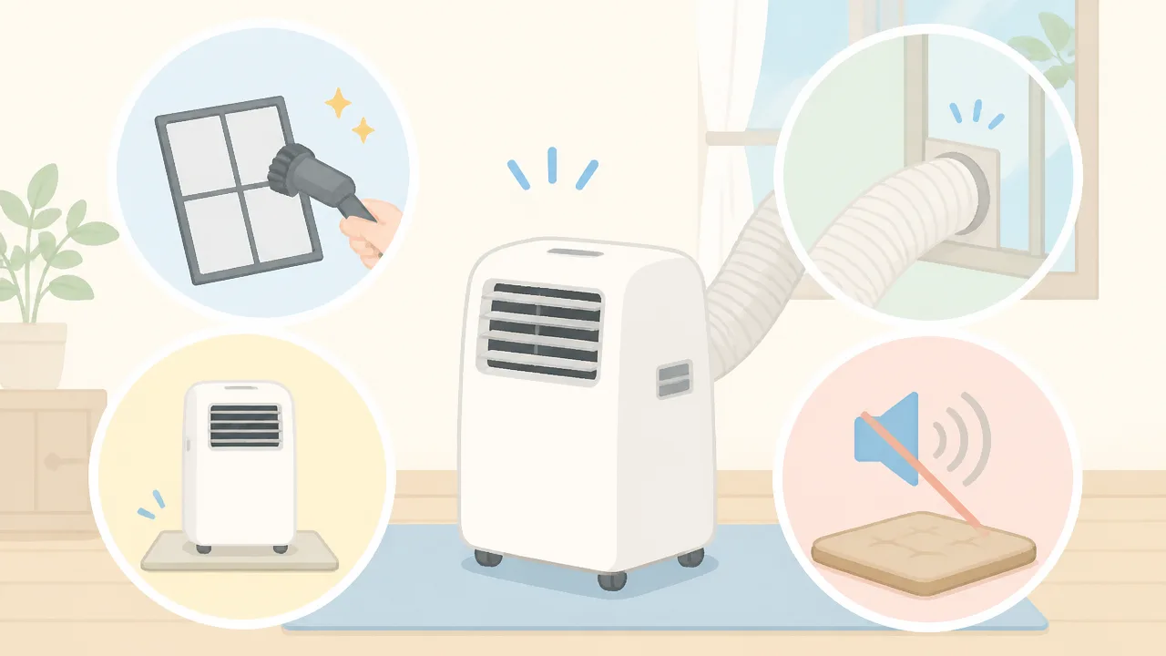 スポットクーラーがうるさい時の対策7選と原因をやさしく解説