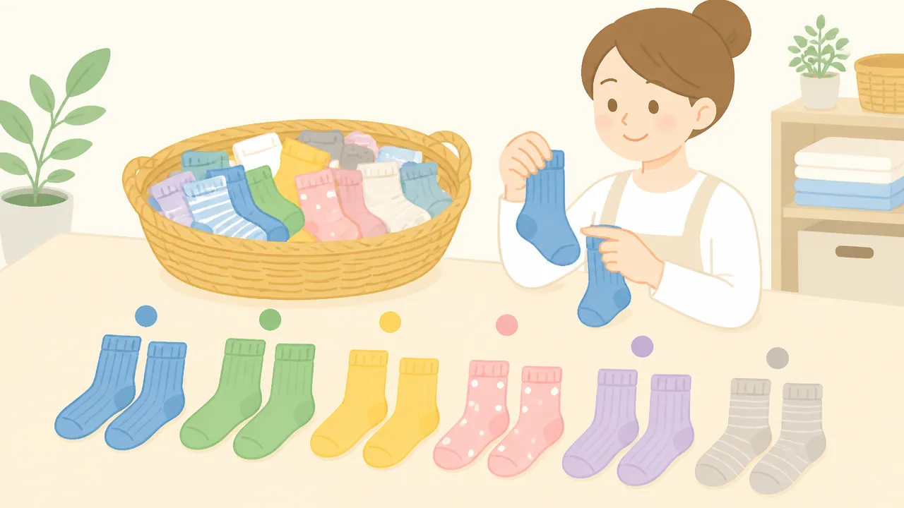 家族の靴下を見分ける方法は?洗濯後に迷わない簡単な工夫