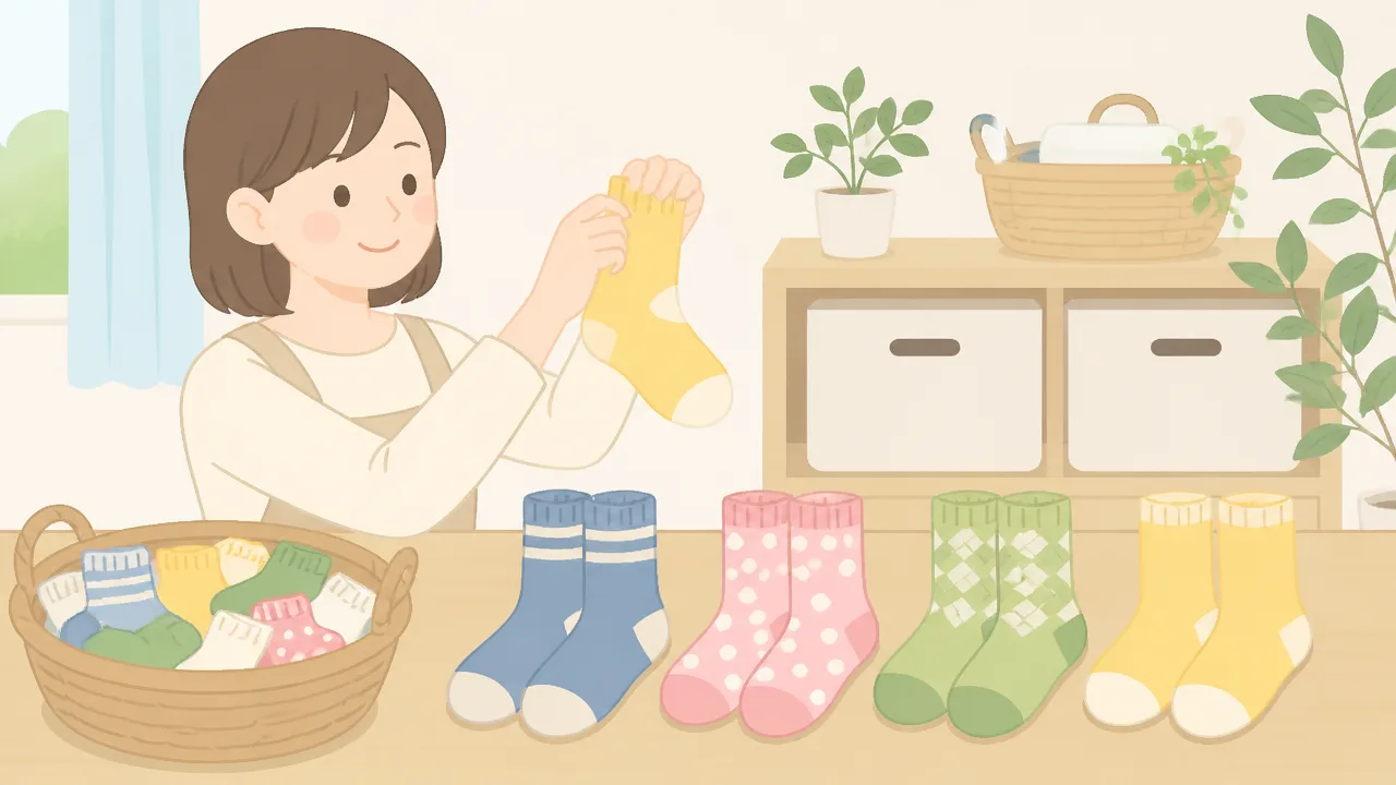 家族の靴下を見分ける方法は?洗濯後に迷わない簡単な工夫