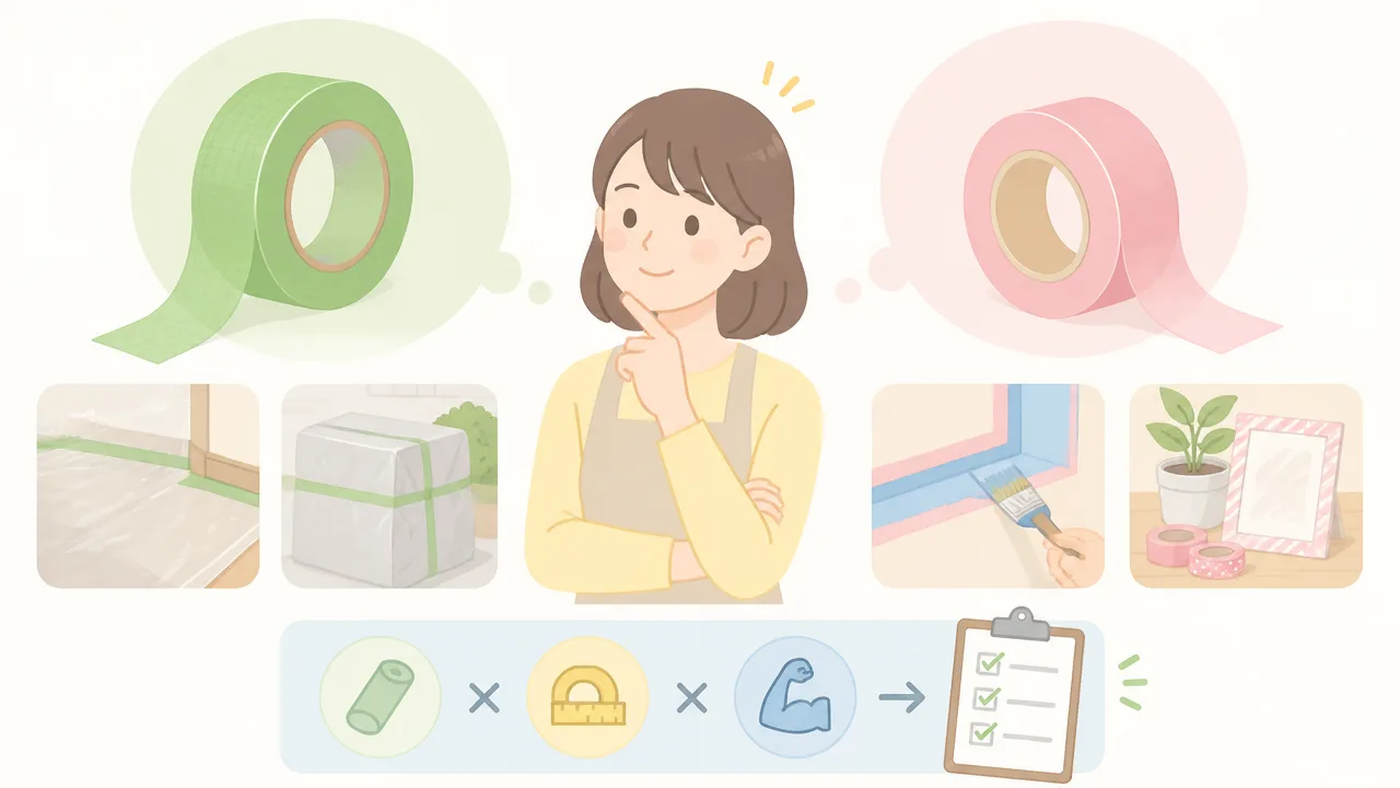 養生テープとマスキングテープの違いは?用途と選び方を解説